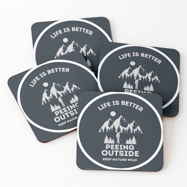 Item preview, "Life is better peeing outside" designed and sold by E6Designs.