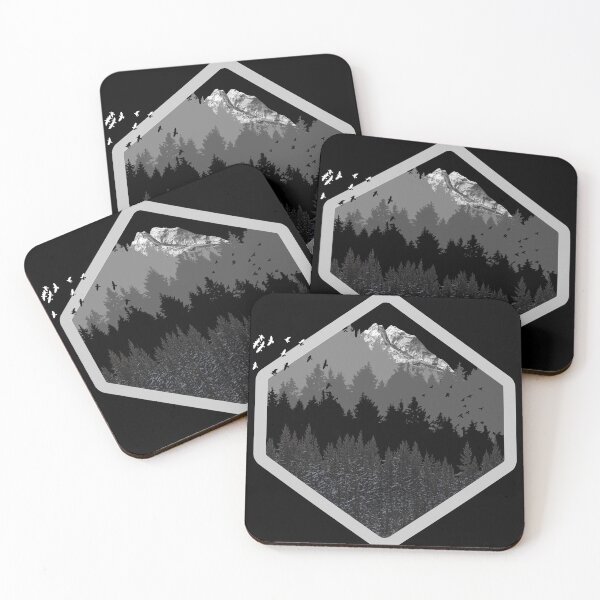 Item preview, Trees Are The Cure - Mountain Forest Silhouette Adventure Explore designed and sold by BlackGrain.