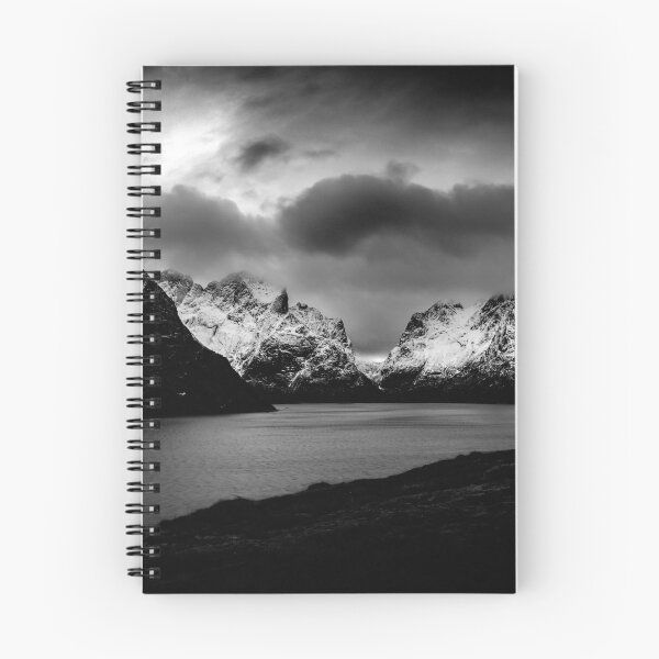 Item preview, Moltind Mountain in Black and White designed and sold by nbrandsberg.