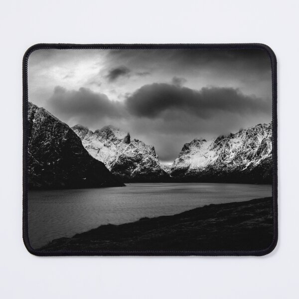 Item preview, Moltind Mountain in Black and White designed and sold by nbrandsberg.