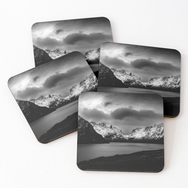 Item preview, Moltind Mountain in Black and White designed and sold by nbrandsberg.