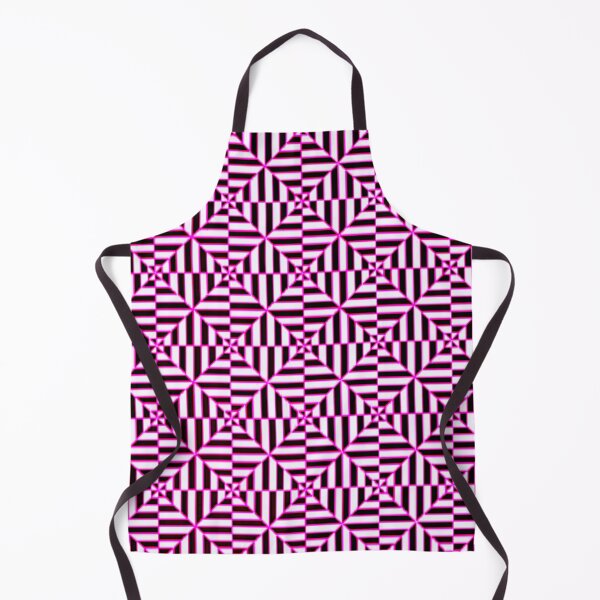 Item preview, 60's inspired pink and black stripe kaleidoscope pattern designed and sold by WorldOfWendyArt.