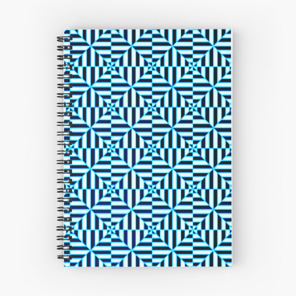 Item preview, 60's inspired blue stripe kaleidoscope pattern designed and sold by WorldOfWendyArt.