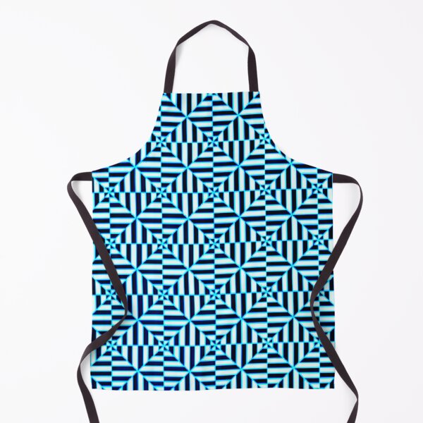 Item preview, 60's inspired blue stripe kaleidoscope pattern designed and sold by WorldOfWendyArt.
