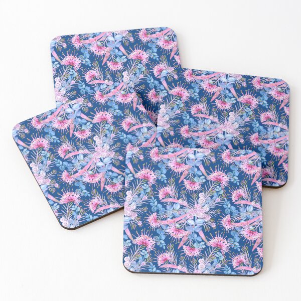 Item preview, Eucalyptus Blue And Pink Grevillea designed and sold by Sketchbook Designs.