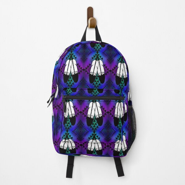Item preview, Teal / Purple / Aqua Gradient / Black Double Feather Native Print designed and sold by JMWCD.