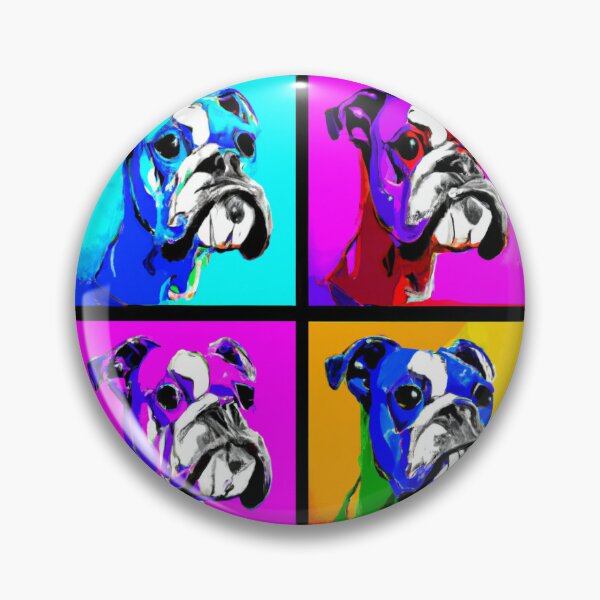 Item preview, 4 Boxer Dog Pop Art 2 designed and sold by DiatomDesigns.
