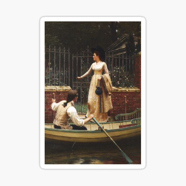 Item preview, The Elopement | Edmund Blair Leighton | 1893 Pre-Raphaelite Art designed and sold by CJET.