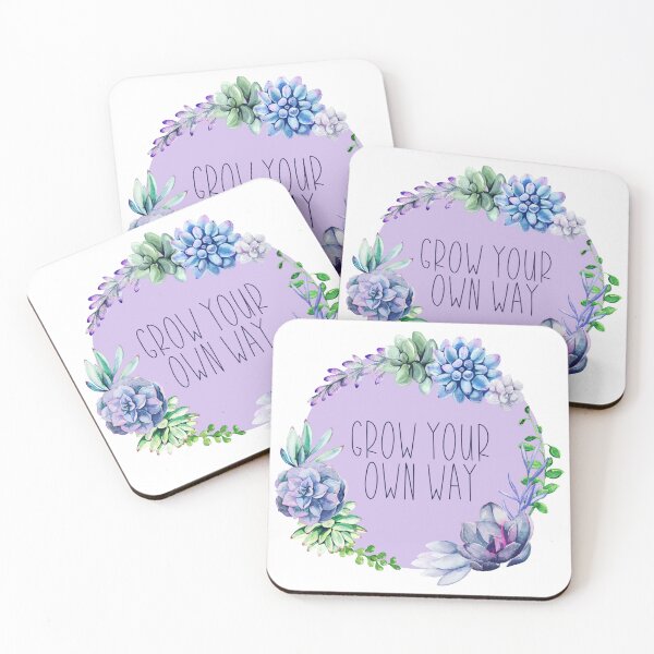 Item preview, Grow Your Own Way Inspirational Succulent Design | Gardener Gift | Positive Mindset | Confidence Boost designed and sold by CtrlZDigitalD.