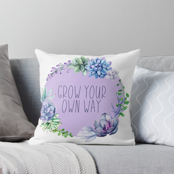 Item preview, Grow Your Own Way Inspirational Succulent Design | Gardener Gift | Positive Mindset | Confidence Boost designed and sold by CtrlZDigitalD.
