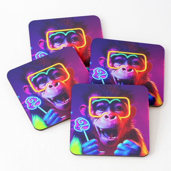 Artikelvorschau, Eddie, der Raver Monkey liebt Lollipop entworfen und verkauft von PsyFreak! arts.