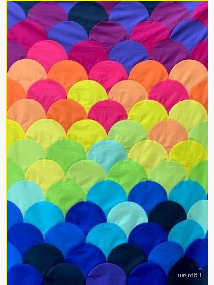 " Rainbow mermaid scales Patchwork quilt patches I love quilting