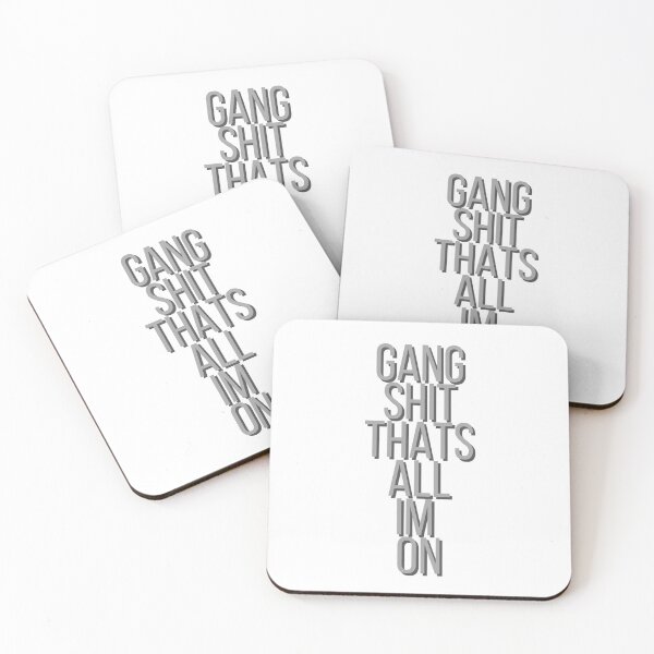 Item preview, Gang shit that’s all I’m on, knife talk lyrics  designed and sold by ChrisBardellArt.