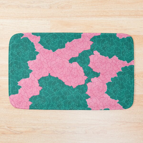 Item preview, Rose Pink & Turquoise Flower Collage designed and sold by rainestore.