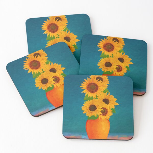 Item preview, Sunflowers with Lucid Sea (10) designed and sold by Lone Quixote.