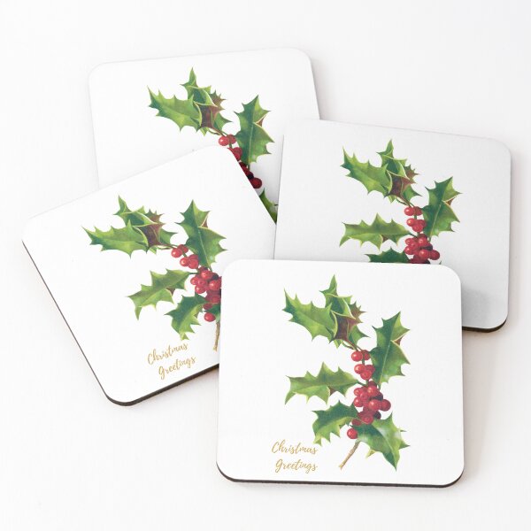 Item preview, Holly Christmas Greetings designed and sold by NiftyTees.