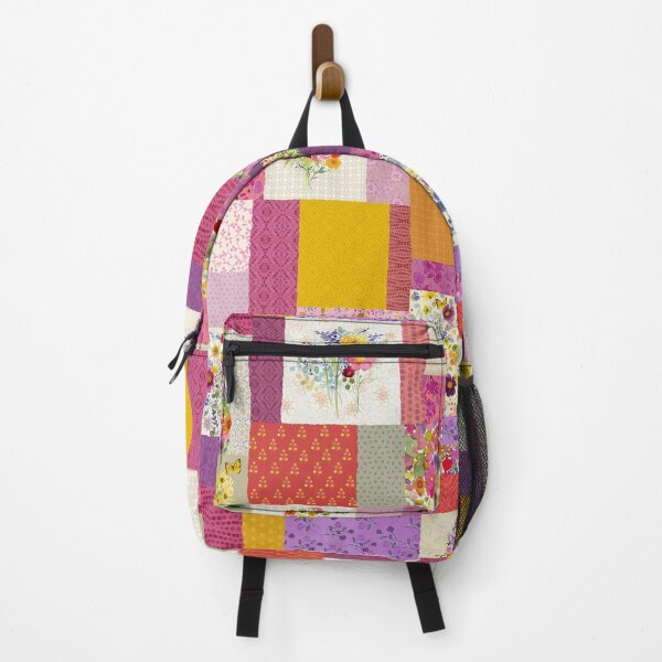 Item preview, Pink Painted Patchwork Floral Watercolor Pattern designed and sold by Sue Zipkin.