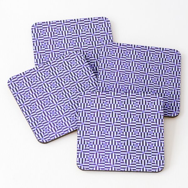 Item preview, 60's inspired purple stripe kaleidoscope pattern designed and sold by WorldOfWendyArt.