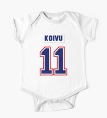 Saku Koivu #11 - white jersey One Piece - Short Sleeve