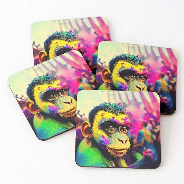 Item preview, Melissa taking a selfie at Holi Festival designed and sold by PsyFreak! arts.