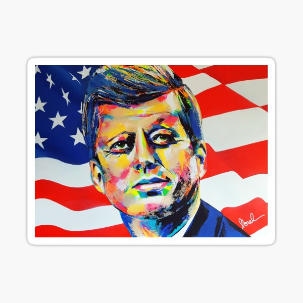 JFK John Fitzgerald Kennedy - Artpainting Sticker
