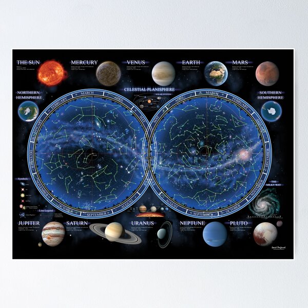 Item preview, Celestial Planisphere designed and sold by DavidPenfound.