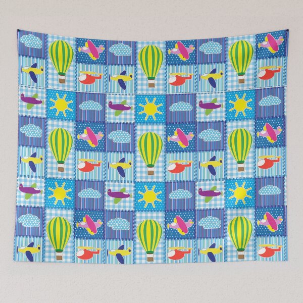 Item preview,  Patchwork Helicopter Balloon  designed and sold by Sasidenidesign.