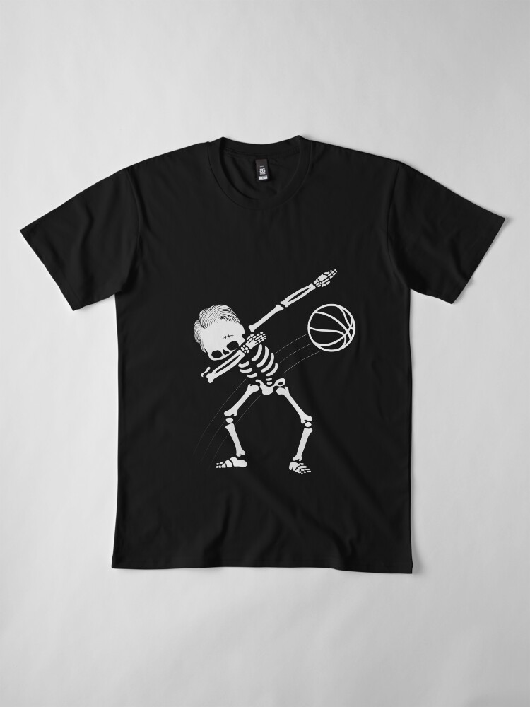 "Dabbing Skeleton Basketball Halloween Gift" Tshirt by Blazesavings