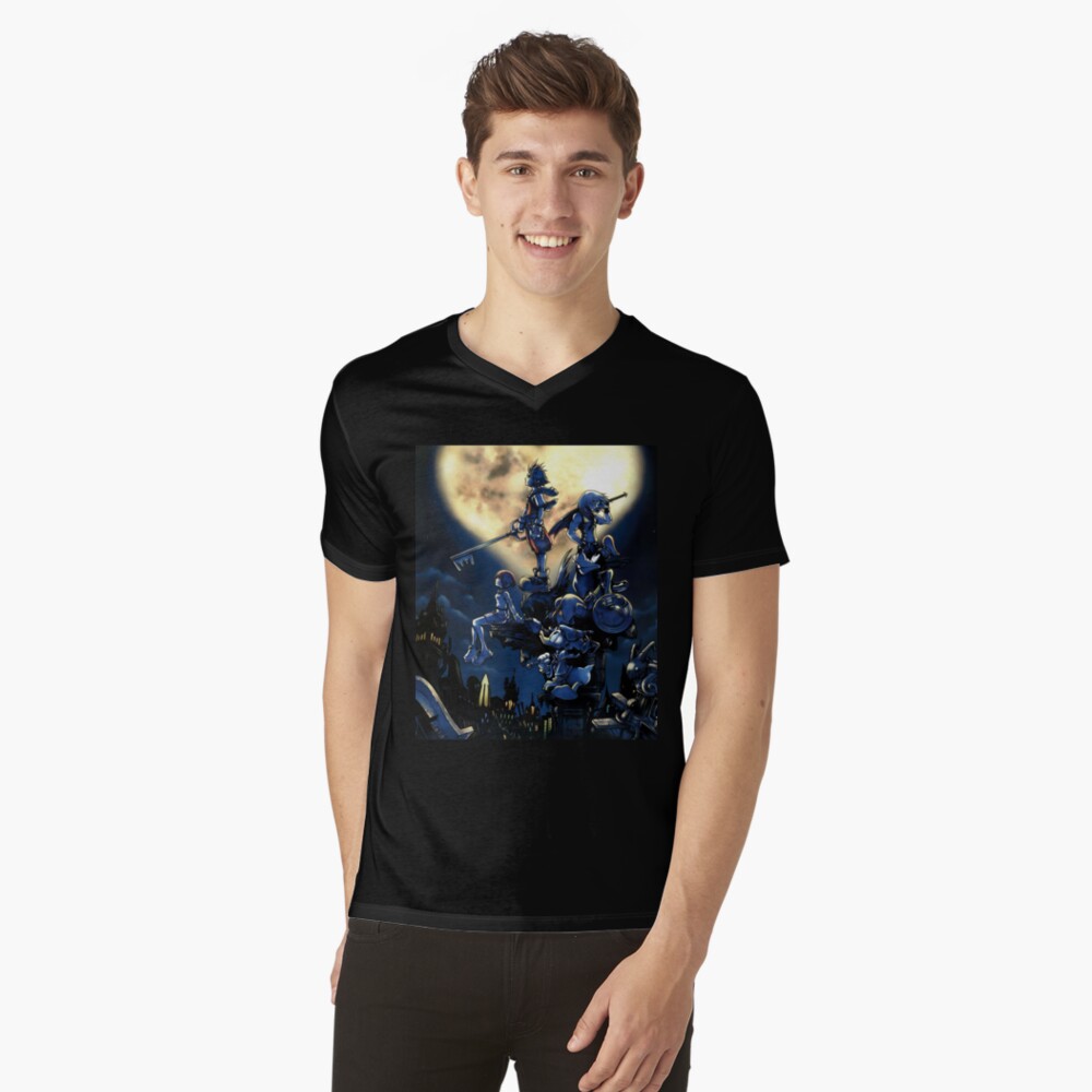 Vista previa del artículo con la obra «Camiseta de cuello en V», diseñado y vendido por romepleione.