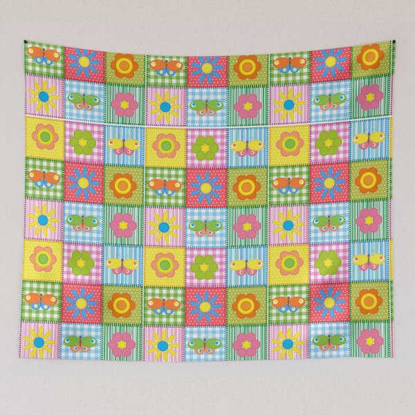 Item preview, Patchwork Flower Butterfly designed and sold by Sasidenidesign.