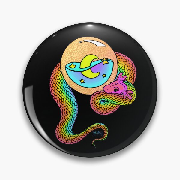 Item preview, Neon Rainbow Kawaii Quetzalcoatl  designed and sold by Shimmerlacrum.