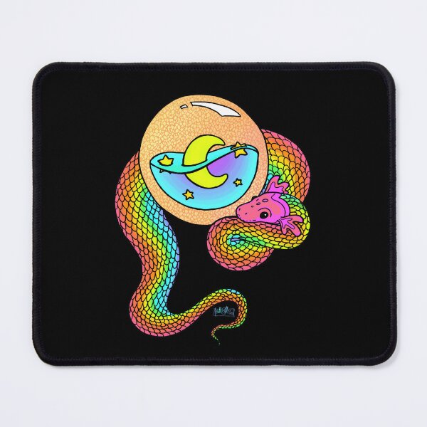 Item preview, Neon Rainbow Kawaii Quetzalcoatl  designed and sold by Shimmerlacrum.
