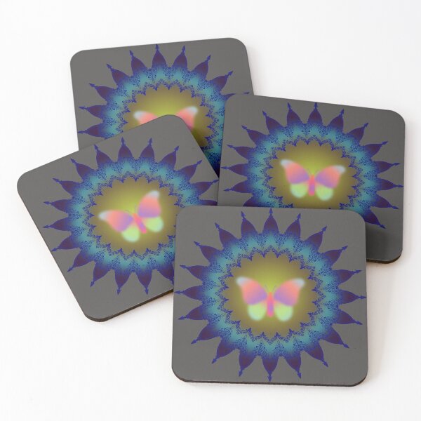 Item preview, MANDALA WITH BUTTERFLY designed and sold by MarianMa12.