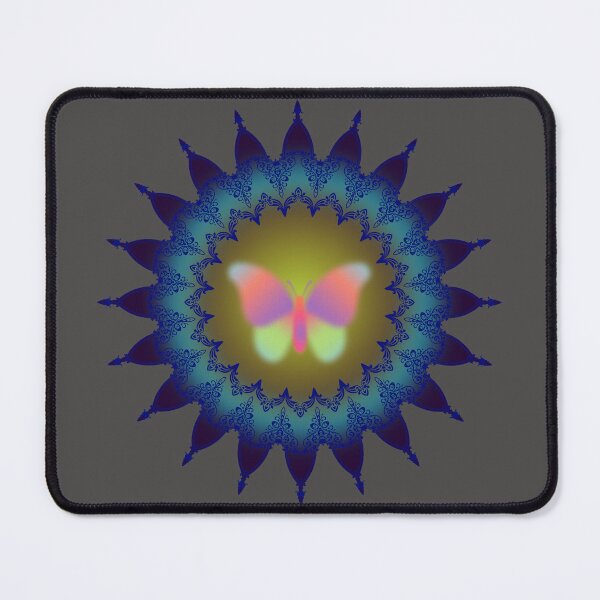 Item preview, MANDALA WITH BUTTERFLY designed and sold by MarianMa12.