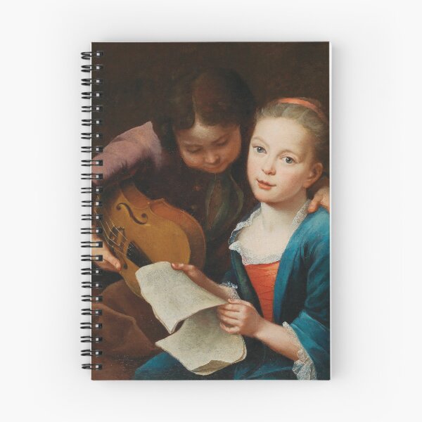 Item preview, Two Children Making Music | Gottfried Eichlerr the Elder | 1746 Wholesome Music Art designed and sold by CJET.