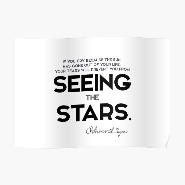 seeing the stars - rabindranath tagore Poster