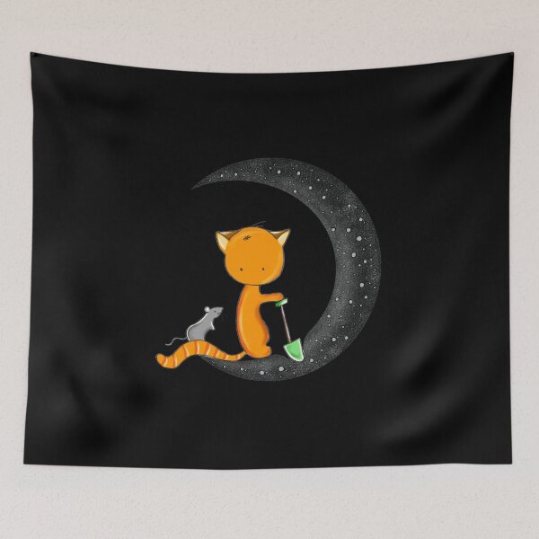 Item preview, Partners in Crime! Cat and Mouse Mining for Cheese on the Moon designed and sold by AnnieSummers.