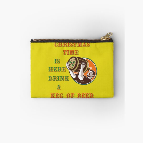 Item preview, CHRISTMAS TIME IS HERE DRINK A KEG OF BEER BY SAGFABULOUS designed and sold by SagFabulous.
