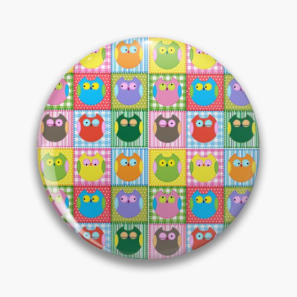 Item preview, Patchwork Colorful Owl designed and sold by Sasidenidesign.