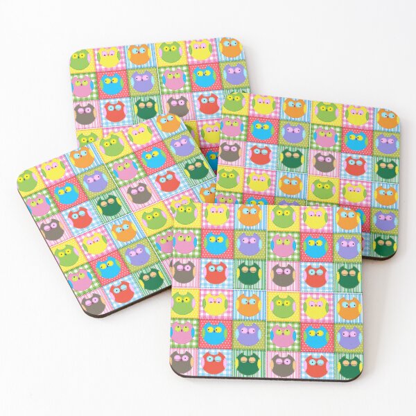 Item preview, Patchwork Colorful Owl designed and sold by Sasidenidesign.