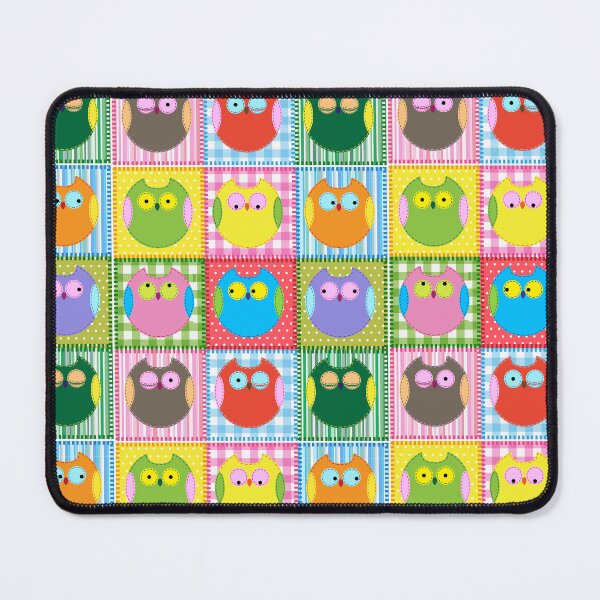 Item preview, Patchwork Colorful Owl designed and sold by Sasidenidesign.