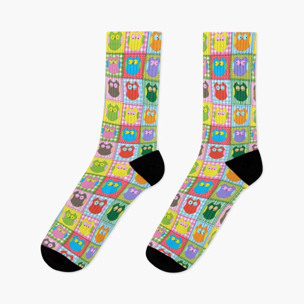 Item preview, Patchwork Colorful Owl designed and sold by Sasidenidesign.