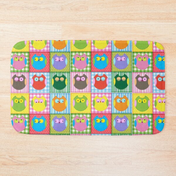 Item preview, Patchwork Colorful Owl designed and sold by Sasidenidesign.