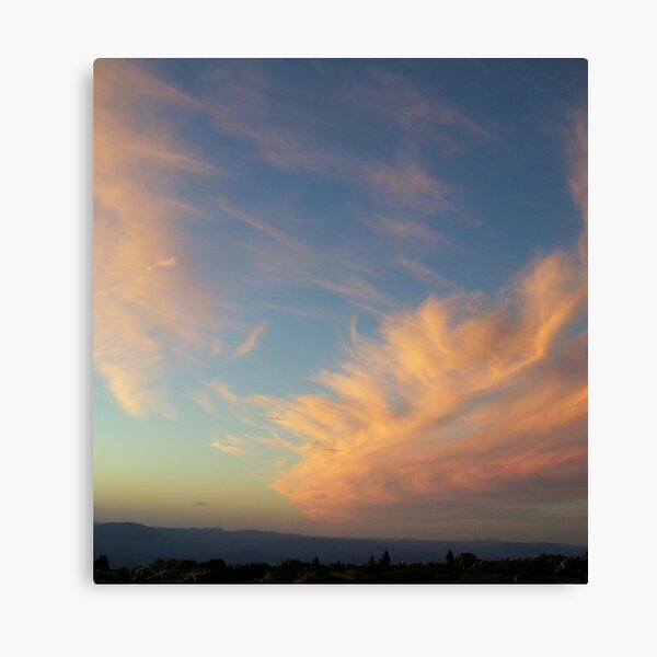 swooping clouds at sunset on Mt Read, Rosebery, Tasmania Canvas Print