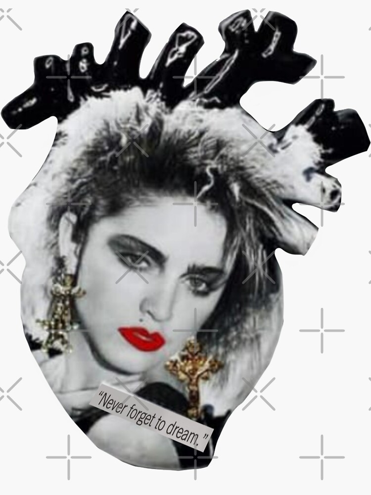 Madonna Heart Sticker by GOLDPIECES