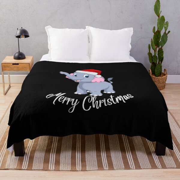 Item preview, Cute Elephant Merry Christmas - Funny Quote designed and sold by pod-plus-plus.