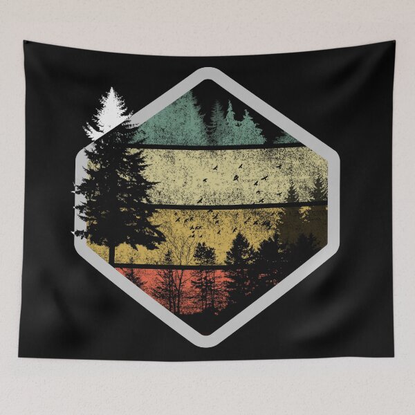Item preview, Trees Are The Cure - Retro Pine Tree Forest Silhouette Adventure Explore designed and sold by BlackGrain.
