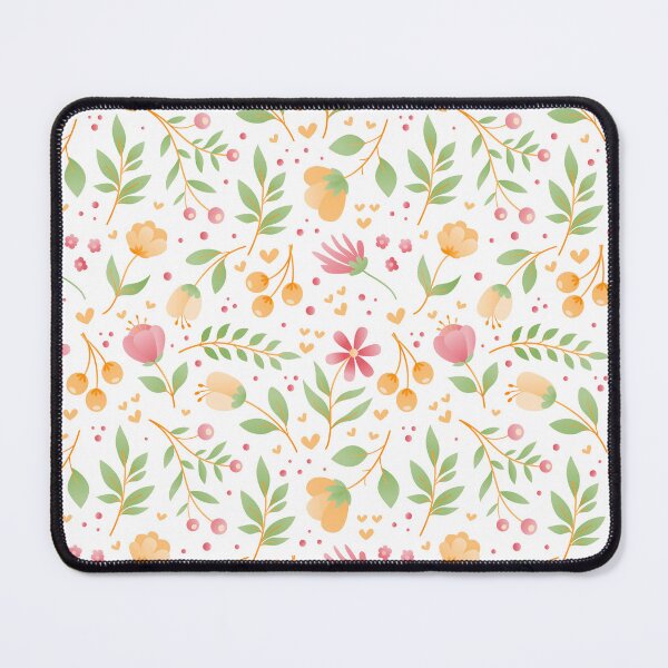 Item preview, Floral Bloom Spring Fling Orange Red Green Leaves designed and sold by emma60.