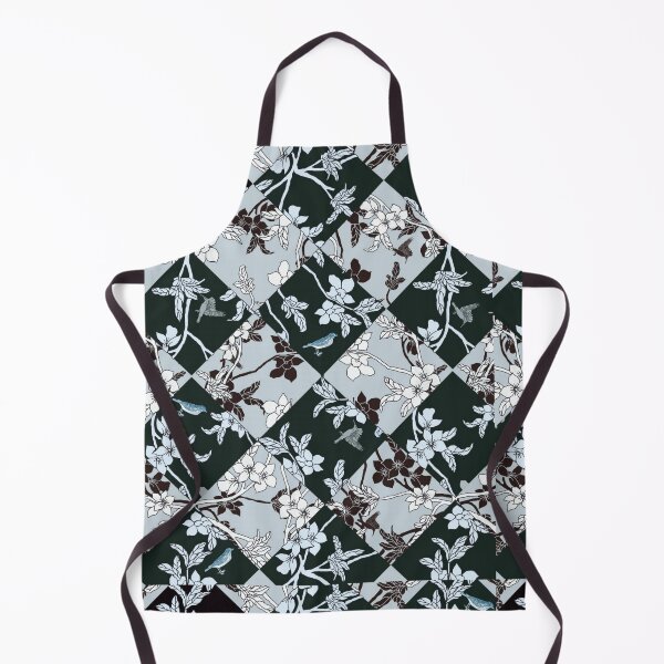 Item preview, Flower Garden Geometrical Blue Shades Pattern Design designed and sold by emma60.