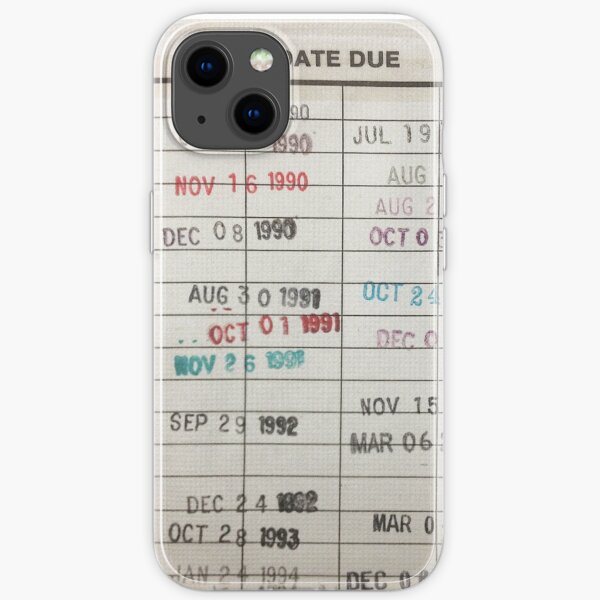 Library Cards iPhone Soft Case